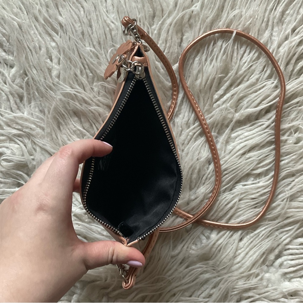 Zac Posen Metallic Copper Faux Leather Convertible Clutch Crossbody Bag Euc — image 8 of 8